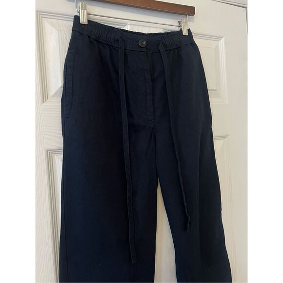 COS Navy Tapered Drawstring Pants – Adjustable Crop Style - Picture 2 of 12